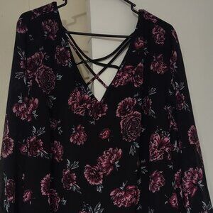 Torrid Floral Blouse Size 3